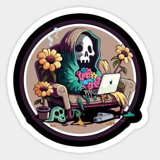 Remote Work Sticker